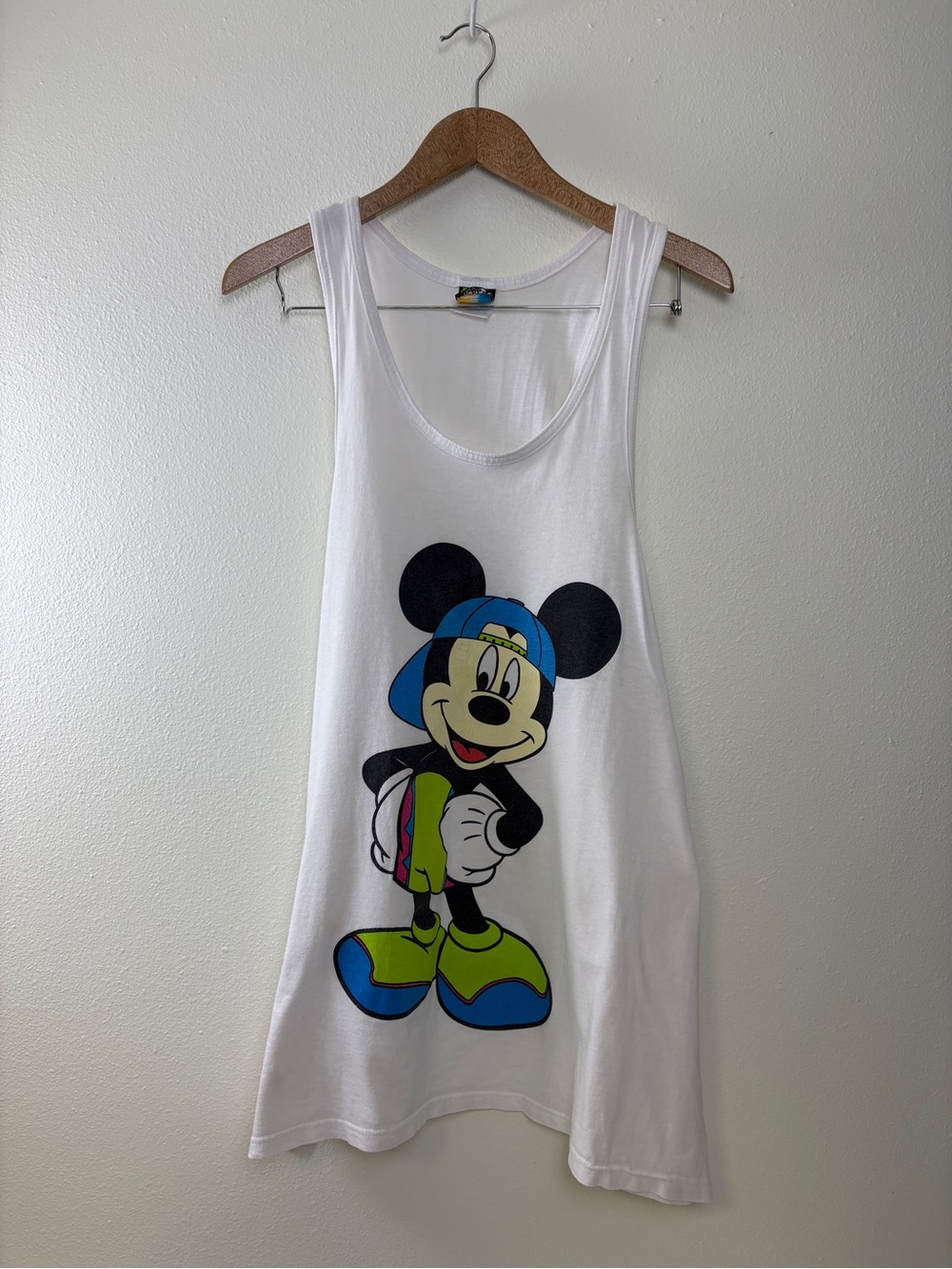 Vintage Disney OSFA Tank Top 90’s Mickey Mouse Retro Disney Tahiti Apparel